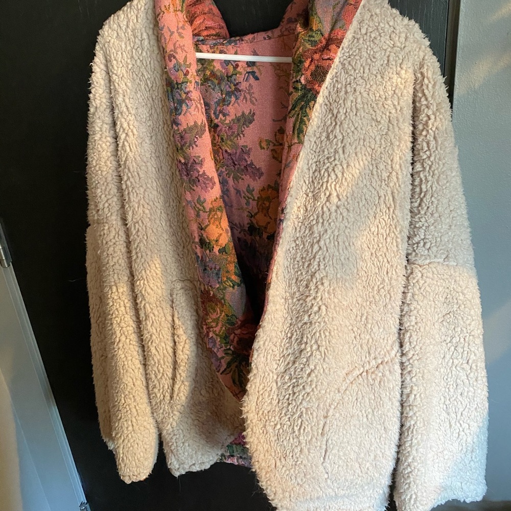 Urban outfitters reversible oversized teddy coat